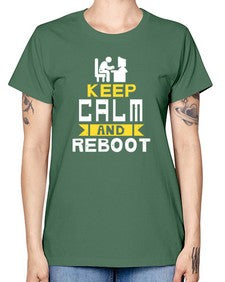 Keep Calm and reboot 27# - computer -  Missy T-Shirt