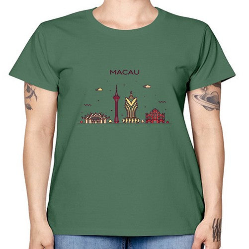 Macau 1198# - cities -  Missy T-Shirt