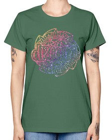 Mandala Dream Rainbow Glitter 760# - mandala -  Missy T-Shirt