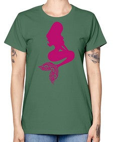 MermaidMandalaUpdated 933# - mandala -  Missy T-Shirt
