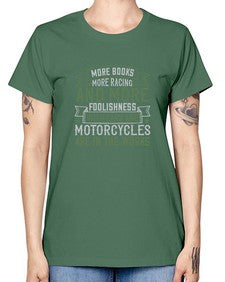 More books more racing and more foolishness with cars and motorcycles are in the works 45# - car -  Missy T-Shirt