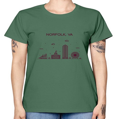 NorfolkVA 1494# - cities -  Missy T-Shirt