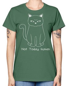 Not Today Human - cats -  Missy T-Shirt