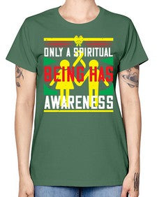 Only a spiritual being has awareness Style 34# - Self awareness -  Missy T-Shirt