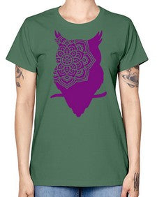 OwlMandalaUpdated 976# - mandala -  Missy T-Shirt