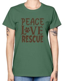 Peace Love Rescue Style 23# - cats -  Missy T-Shirt