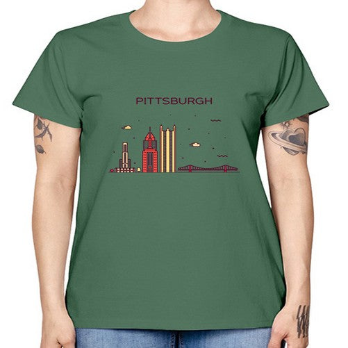 Pittsburgh 1626# - cities -  Missy T-Shirt