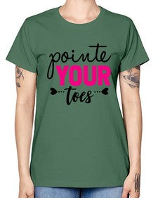 Pointe your toes 176# - ballet -  Missy T-Shirt