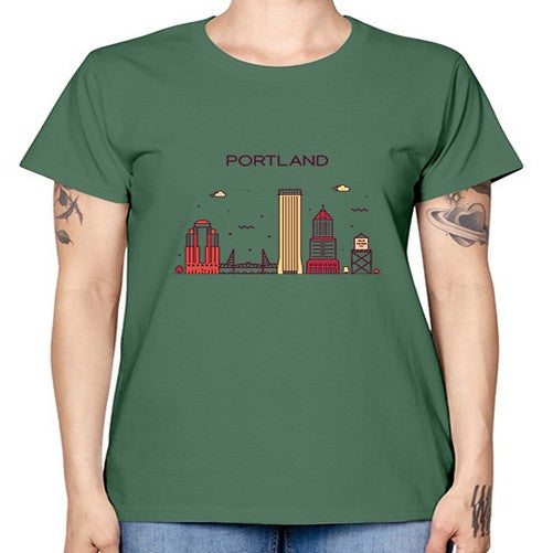 PortlandOregon 1682# - cities -  Missy T-Shirt