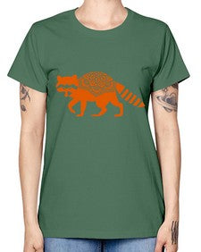 RacoonMandala 1010# - mandala -  Missy T-Shirt