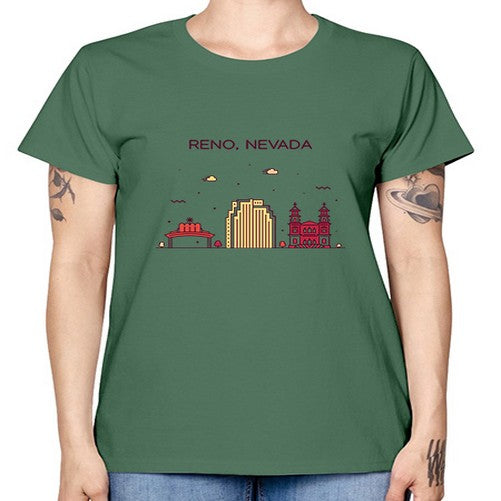 Reno 1714# - cities -  Missy T-Shirt