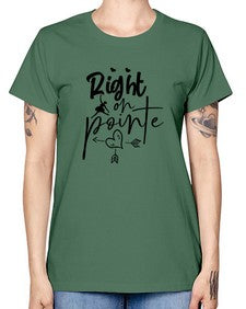 Right on pointe 181# - ballet -  Missy T-Shirt