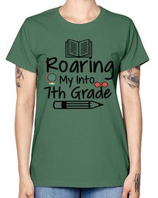 Roaring My Into seventh Grade 763# - seventh grade -  Missy T-Shirt