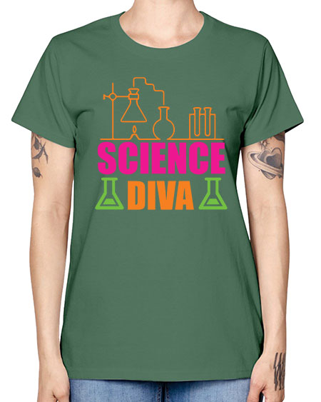 Science Diva 127# - general science -  Missy T-Shirt
