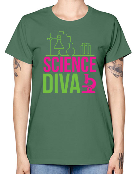 Science Diva 128# - general science -  Missy T-Shirt