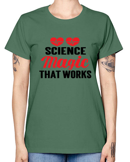 Science Magic that works 75# - general science -  Missy T-Shirt