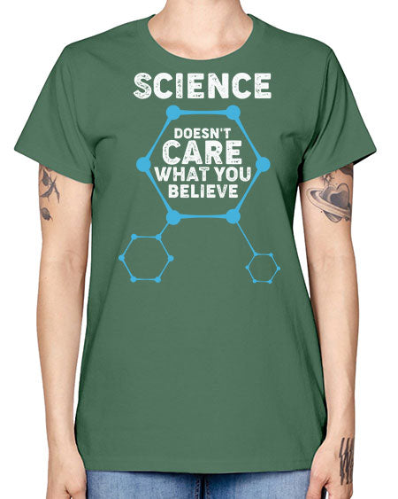 ScienceDoesntCareWhatYouScientistSkinite Scientist Skinite 51# - general science -  Missy T-Shirt