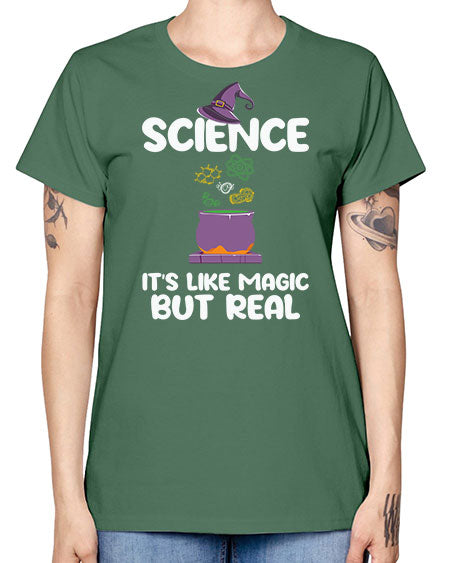 ScienceItsLikeMagicButScientistSkinite Scientist Skinite 48# - general science -  Missy T-Shirt
