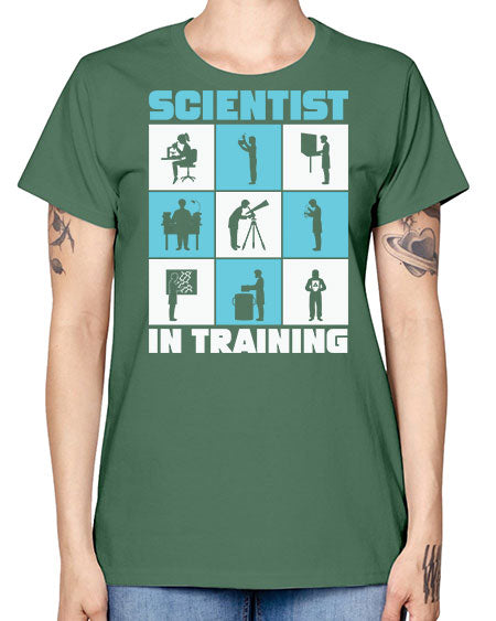ScientistInTrainingScienceScientistSkinite Scientist Skinite 40# - general science -  Missy T-Shirt