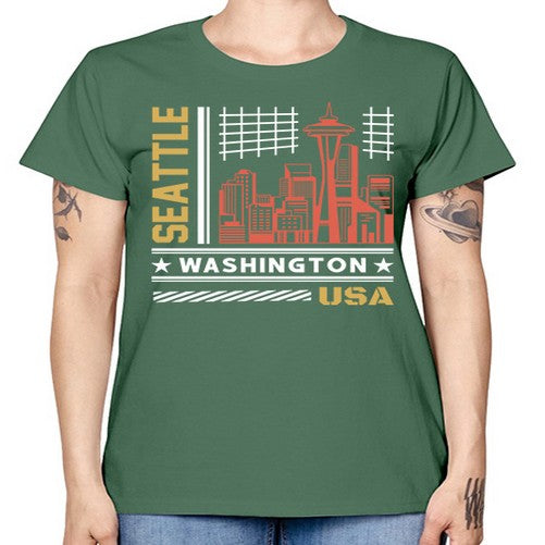 Seattle 1809# - cities -  Missy T-Shirt