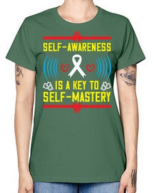 Self wareness is a key to self mastery Style 32# - Self awareness -  Missy T-Shirt
