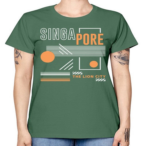 Singapore 1844# - cities -  Missy T-Shirt