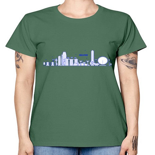 Singapore 1845# - cities -  Missy T-Shirt