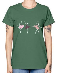Skeleton ballerinas ballet halloween ballet 184# - ballet -  Missy T-Shirt