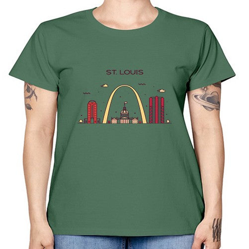 StLouis 1886# - cities -  Missy T-Shirt