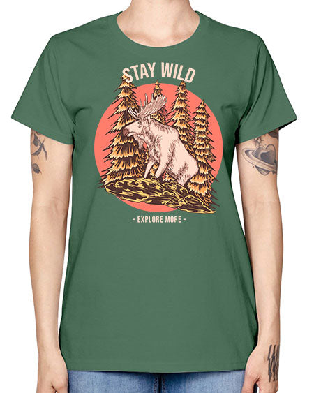 Stay Wild 16# - nature -  Missy T-Shirt