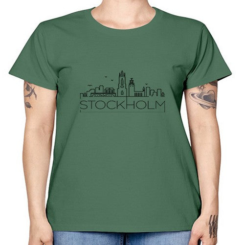 Stockholm Minimal Skyline 1890# - cities -  Missy T-Shirt