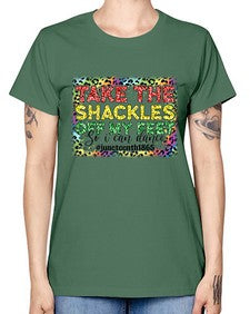 Take The Shackles Off My Feet Juneteenth 34# - black juneteenth -  Missy T-Shirt