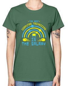 The best computer technician in the galaxy 13# - computer -  Missy T-Shirt