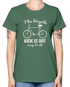 The bicycle kick is not easy to do 3# - bicycle -  Missy T-Shirt