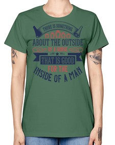 There is something about the outside of a horse that is good for the inside of a man Style 16# - horse -  Missy T-Shirt