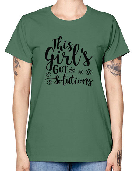 This Girl s Got Solutions 17# - general science -  Missy T-Shirt