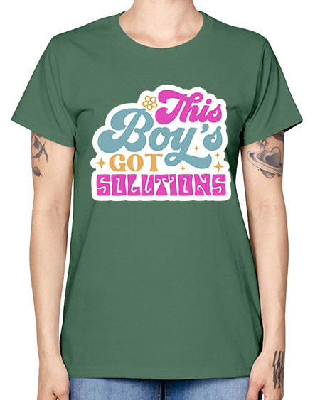 This boys got solutions 19# - general science -  Missy T-Shirt