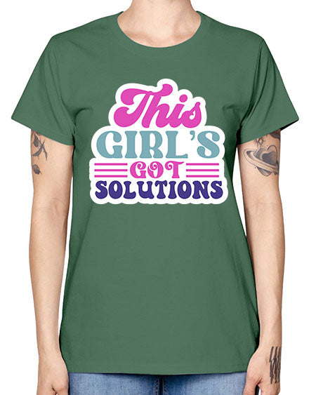 This girls got solutions 16# - general science -  Missy T-Shirt