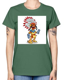 Thnksgvngindian 254# - cartoon general -  Missy T-Shirt
