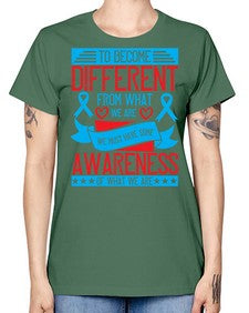 To become different from what we are we must have some awareness of what we are Style 11# - Self awareness -  Missy T-Shirt