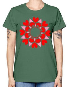 ValentineMandalaOPT 1194# - mandala -  Missy T-Shirt