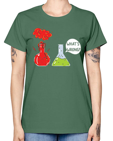 WhatsWrongScienceTshirt 11# - general science -  Missy T-Shirt