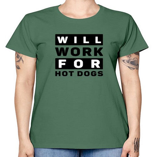 Will Work For Style 1# - dogs -  Missy T-Shirt