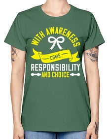 With awareness come responsibility and choice Style 5# - Self awareness -  Missy T-Shirt