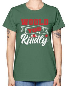 Would you kindly 55# - video games -  Missy T-Shirt