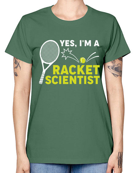 YesImARacketScientistScientistSkinite Scientist Skinite 1# - general science -  Missy T-Shirt