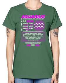 aquarius 86# - aquarius -  Missy T-Shirt