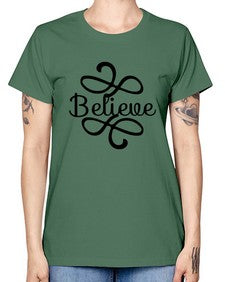 believe 48# - unicorn -  Missy T-Shirt