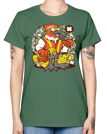 bird mechanic worker 21# - birds -  Missy T-Shirt