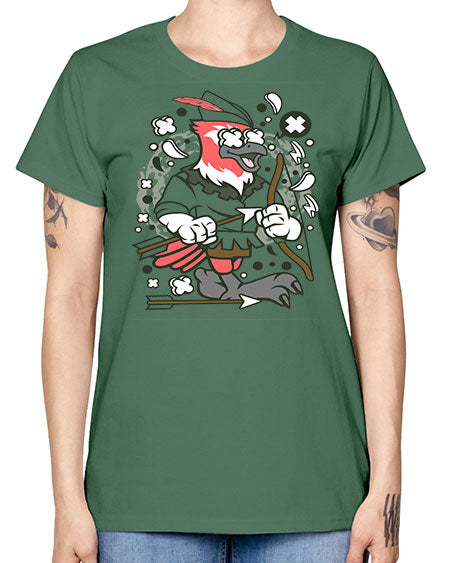 bird robin hood 25# - birds -  Missy T-Shirt